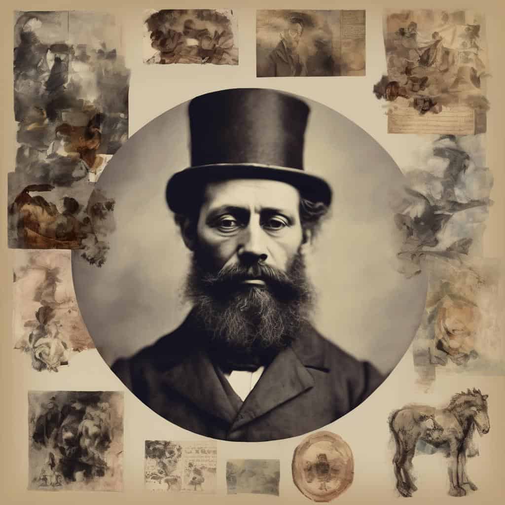 Άνδρας με καπέλο και γενειάδα, σημαντικός δημιουργός τέχνης.